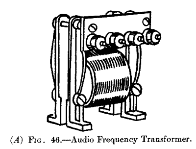 (A) Fig. 46.--Audio Frequency Transformer.